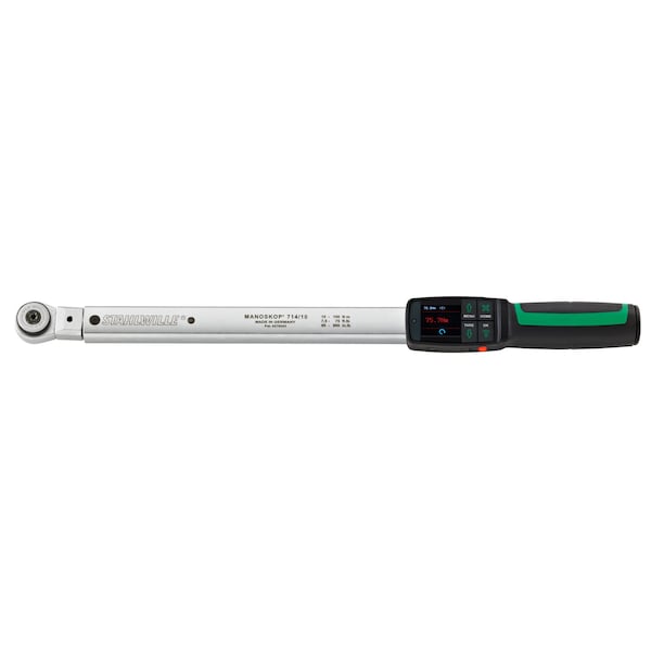 Stahlwille Tools MANOSKOP tightening angle torque wrench w.reversible ratchet 10-100 Nm sq drive 1/2 96501010 - main